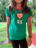 2026 Summer New Arrival 2 3 4 5 6 8 10 Years Kids Children Flower Print Baby Top Basic Cartoon Cotton Girls Short-Sleeve T-Shirt