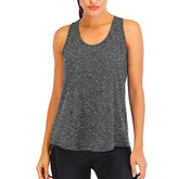 Yoga Shirt Female New Style T-Shirt Loose Fitness Tops Vest Women Sleeveless Sport Tee Quick-Drying Gym Running Workout Blouse - Idrilay