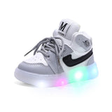 Boys Glowing Light Toddler Sneakers Children's Luminous Shoes Little Girls Board Sneakers Girls Shining Light Mesh Casual Shoes