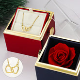 Custom Valentine Soap Rose Jewelry Ring Box Wedding Pendant Necklace Storage Case for Women Girlfriend Valentine's Day Gifts - Idrilay