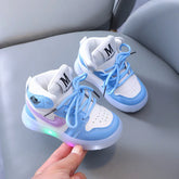 Boys Glowing Light Toddler Sneakers Children's Luminous Shoes Little Girls Board Sneakers Girls Shining Light Mesh Casual Shoes