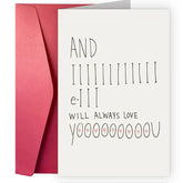 1 pc Valentine's Day Cards For Every Person In Your Life,A Fun And Creative Holiday Greeting Card Sweet Funny Card For Valentine - Idrilay