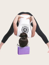 High Density Yoga Blocks -Firm EVA Foam Bricks - Gymnastics Block for Muscle Pain and Stress Purple - Idrilay