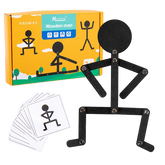 Kids Montessori Toys Wooden Early Learning Educational Puzzles Sporty Pose JigsawImprove Hands-on Skill Busy Board Gifts