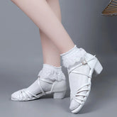 Professional Latin dance shoes, girls' white dance shoes, children's dance shoes, girls' practice shoes, wholesale