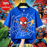 Boys Spiderman Clothes Girls Spider-Man Graphic T-Shirt Ages 3-14 Summer Marvel Kids Casual Tops