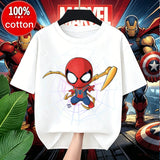 Boys Spiderman Clothes Girls Spider-Man Graphic T-Shirt Ages 3-14 Summer Marvel Kids Casual Tops