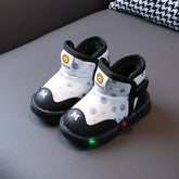 Kid's Fashion Snow Boots Children Warm Thick Bottom Girls Cotton Boots Winter New Non-slip Casual Baby Soft Soled Toddler Shoes - Idrilay