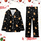 Christmas Hot Pyjamas Set For Family Christmas Pyjamas Top And Pant Christmas Print 2 Pc Home Set Matching Silk Pajamas Suits
