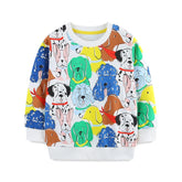 2-7T New Design Cotton Boys Sweatshirts Dinosaurs Fashion Children's Sport Shirts Long Sleeve Kids Autumn Spring Clothes