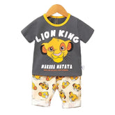 Boys clothes set 2pcs Summer Cartoon gril Short-Sleeved kids Suit Children's Clothing Outfit Set for boys 0-4 year