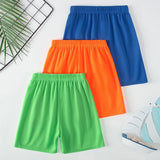 2/3 Pcs Summer Children's Dopamine Casual Versatile Shorts Boys' Sports Running Loose Pants Girls' Versatile Vacation Beach Pant