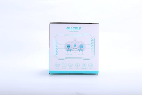 ALLCELE Robot Toys, Rechargeable Kids RC Robots for Girls & Boys, Remote Control Toy with LED Eyes & Music, for Children Age 3+ Years Old - Pink