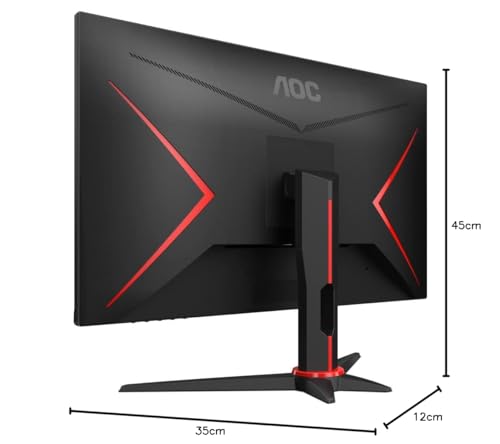 AOC Gaming Q27G2E - 27 INch QHD Monitor, 155Hz, 1ms MPRT, VA, FreeSync Premium, Shadow control, Low Input lag (2560 x 1440 @ 155Hz, 250 cd/m², HDMI 2.0 x 2, DisplayPort 1.2x1)