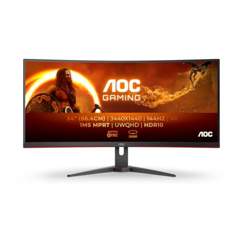 AOC Gaming Q27G2E - 27 INch QHD Monitor, 155Hz, 1ms MPRT, VA, FreeSync Premium, Shadow control, Low Input lag (2560 x 1440 @ 155Hz, 250 cd/m², HDMI 2.0 x 2, DisplayPort 1.2x1)