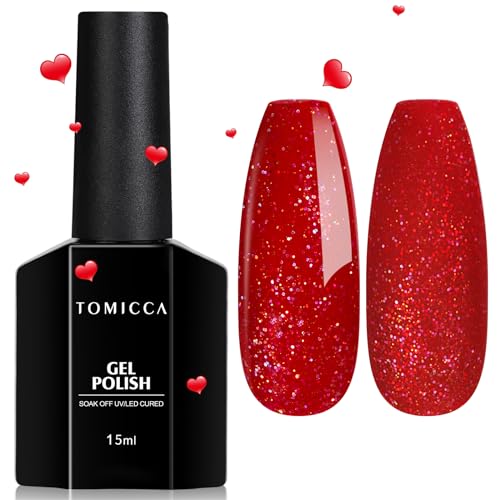 TOMICCA Milky White Gel Nail Polish- 15ml Natural Gel Polish French Nail Design UV LED Gel Milky Jelly Gel Nail Polish Transparent White Soak Off Gel Polish Nail Art Gel-ZB07