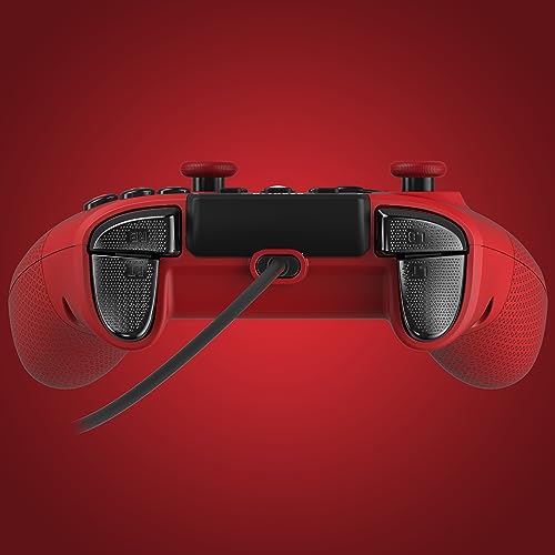 Turtle Beach React-R Red Wired Gaming Controller with Audio Controls, Mappable Buttons & Textured Grips for Xbox Series X|S, Xbox One & PC [Officially Licensed for Xbox]