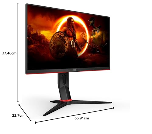 AOC Gaming Q27G2E - 27 INch QHD Monitor, 155Hz, 1ms MPRT, VA, FreeSync Premium, Shadow control, Low Input lag (2560 x 1440 @ 155Hz, 250 cd/m², HDMI 2.0 x 2, DisplayPort 1.2x1)