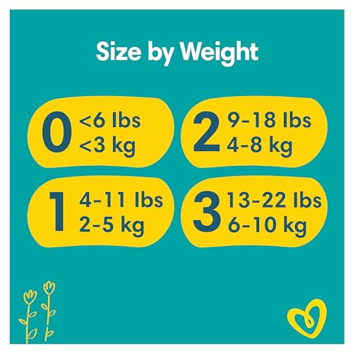 Pampers Premium Protection New Baby Size 1, 180 Nappies, 2kg-5kg, Monthly Pack + Pampers Harmonie Aqua Baby Wipes 10 Count, Packaging May Vary