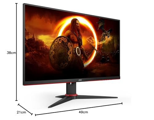 AOC Gaming Q27G2E - 27 INch QHD Monitor, 155Hz, 1ms MPRT, VA, FreeSync Premium, Shadow control, Low Input lag (2560 x 1440 @ 155Hz, 250 cd/m², HDMI 2.0 x 2, DisplayPort 1.2x1)