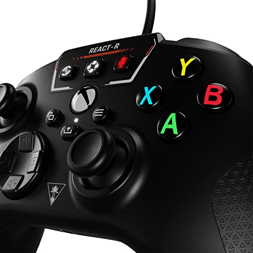 Turtle Beach React-R Red Wired Gaming Controller with Audio Controls, Mappable Buttons & Textured Grips for Xbox Series X|S, Xbox One & PC [Officially Licensed for Xbox]