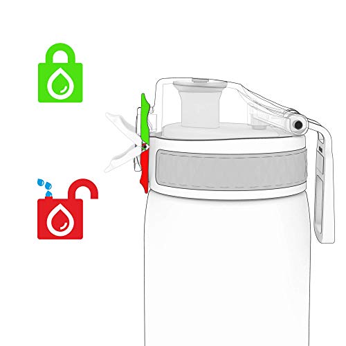 Ion8 Kids Water Bottle (350ml) Leak-proof Drinking Bottle, Triple Lock Lid to Prevent Spills, Easy to Clean & BPA Free, Carry Handle with Full Flip Lid, Ideal for Little Hands & Lunch Boxes