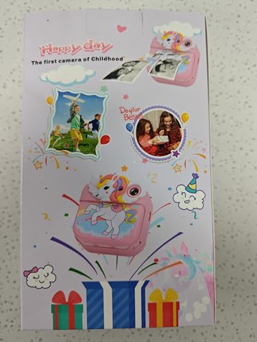 Gofunly Kids Camera Instant Print, 2.4'' Instant Camera for Kids with 32G Card & Print Photo Paper, 1080P HD Video Kids Digital Toddler Toy Camera, Christmas Birthday Gift for Girls Age 3-12 Years Old