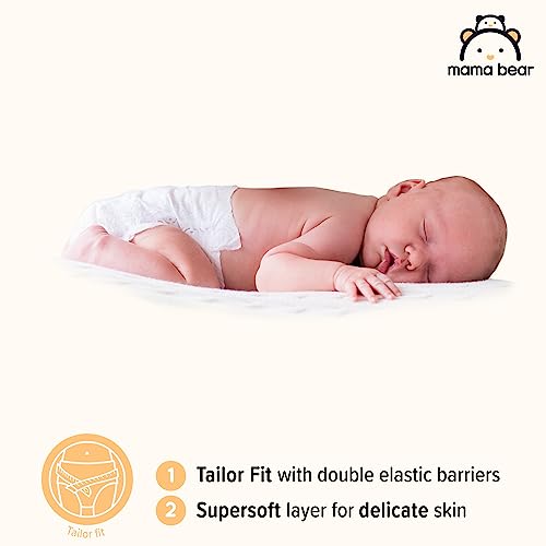 Amazon Brand - Mama Bear Ultra Dry Nappies, Size 3 (4-9 kg), 172 Count (2 Packs of 86), White, Monthly Pack