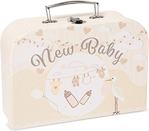 Baby Box Shop - 7 Newborn Baby Girl Gifts Ideal for Christening, Birthdays & Baby Shower Gifts - Includes Baby Essentials for Newborn Girl with Baby Rattle in Cute Keepsake Case, Baby Girl Hamper