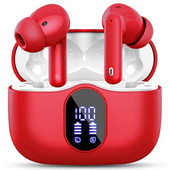 Wireless Earbuds, Bluetooth 5.3 Headphones In Ear with 4 ENC Noise Cancelling Mic, Btootos New Bluetooth Earbuds Mini Deep Bass Stereo Sound, 36H Playtime LED Display Wireless Earphones IP7 Waterproof