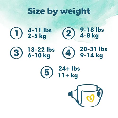 Pampers Baby Nappies Size 1 (2-5 kg / 4-11 lbs), Harmonie, 102 Nappies, Saving Pack, Baby Essentials for Newborn