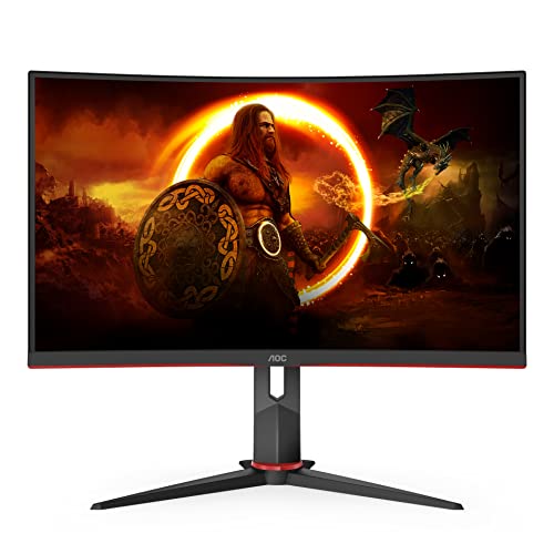 AOC Gaming Q27G2E - 27 INch QHD Monitor, 155Hz, 1ms MPRT, VA, FreeSync Premium, Shadow control, Low Input lag (2560 x 1440 @ 155Hz, 250 cd/m², HDMI 2.0 x 2, DisplayPort 1.2x1)