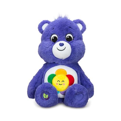 Care Bears | Cheer Bear 35cm Medium Plush | Collectable Cute Plush Toy, Cuddly Toys for Children, Soft Toys for Girls and Boys, Cute Teddies Suitable for Girls and Boys Ages 4+ | Basic Fun 22061