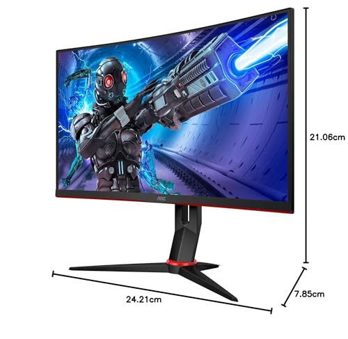 AOC Gaming Q27G2E - 27 INch QHD Monitor, 155Hz, 1ms MPRT, VA, FreeSync Premium, Shadow control, Low Input lag (2560 x 1440 @ 155Hz, 250 cd/m², HDMI 2.0 x 2, DisplayPort 1.2x1)