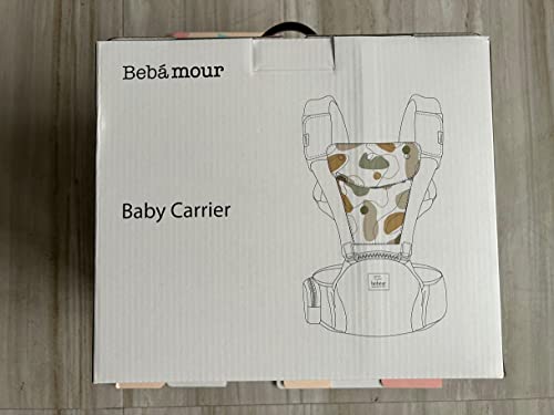 Bebamour Baby Carrier Newborn to Toddler Baby Carrier Hipseat 0-36Months with Head Hood, 3 PCS Teething Pads, Waist Extender, Green