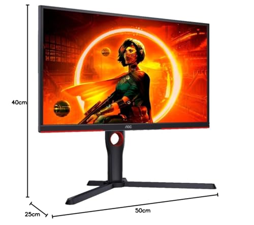 AOC Gaming Q27G2E - 27 INch QHD Monitor, 155Hz, 1ms MPRT, VA, FreeSync Premium, Shadow control, Low Input lag (2560 x 1440 @ 155Hz, 250 cd/m², HDMI 2.0 x 2, DisplayPort 1.2x1)