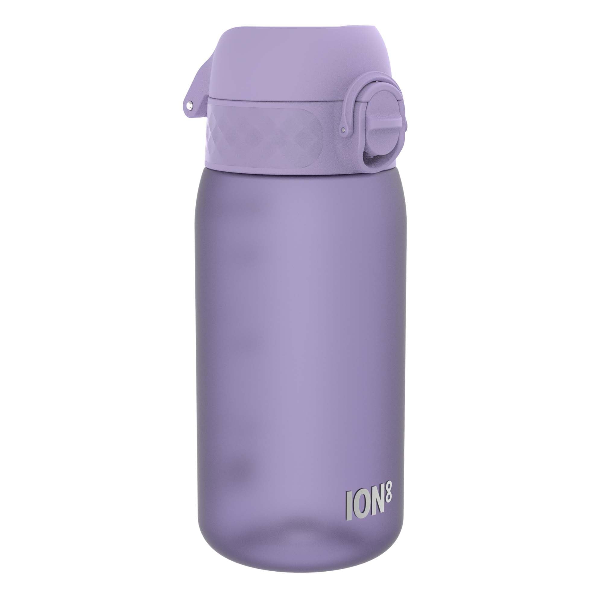 Ion8 Kids Water Bottle (350ml) Leak-proof Drinking Bottle, Triple Lock Lid to Prevent Spills, Easy to Clean & BPA Free, Carry Handle with Full Flip Lid, Ideal for Little Hands & Lunch Boxes