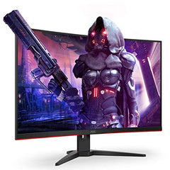 AOC Gaming Q27G2E - 27 INch QHD Monitor, 155Hz, 1ms MPRT, VA, FreeSync Premium, Shadow control, Low Input lag (2560 x 1440 @ 155Hz, 250 cd/m², HDMI 2.0 x 2, DisplayPort 1.2x1)