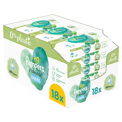 Pampers Harmonie Aqua Baby Wipes 24 Packs of 46 Wipes = 1152 Baby Wet Wipes, Help Restore Natural Skin pH,Delicate Lotion with 99% Water