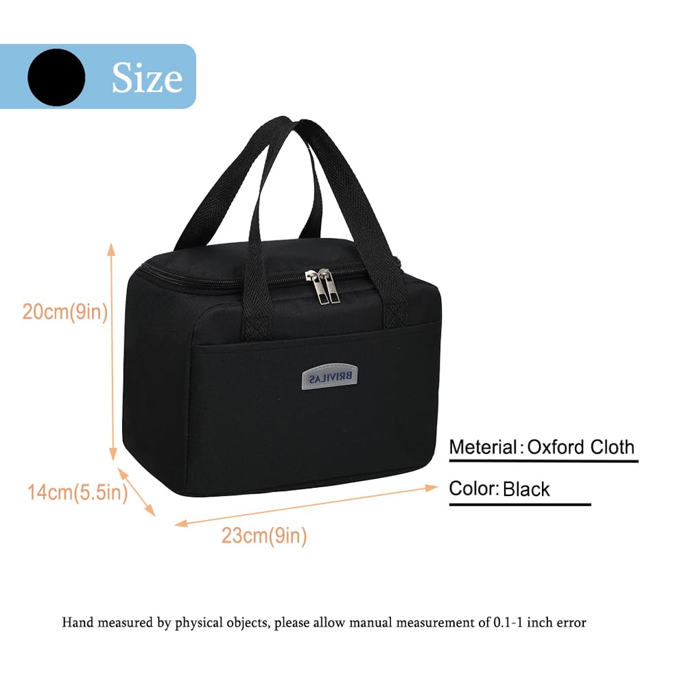 Insulated Lunch Bag Tote Bag for Women Wide Open Insulated Cooler Bag Water-resistant Thermal Leak-Proof Lunch Organizer For Men Girls Outdoor Picnic Work