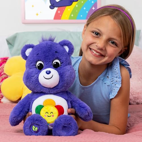 Care Bears | Cheer Bear 35cm Medium Plush | Collectable Cute Plush Toy, Cuddly Toys for Children, Soft Toys for Girls and Boys, Cute Teddies Suitable for Girls and Boys Ages 4+ | Basic Fun 22061