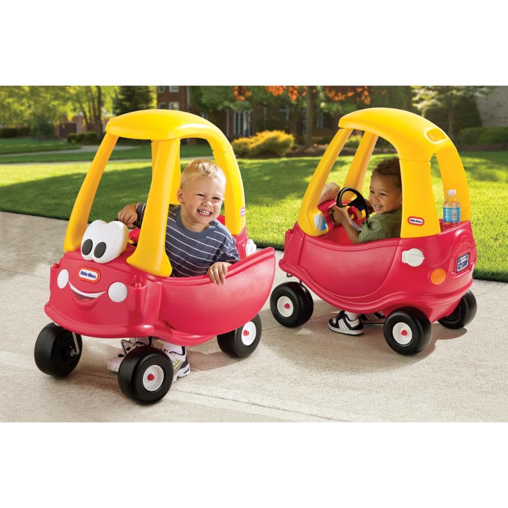 Little Tikes Dino Cozy Coupe Car. Kids Ride-On, Foot to Floor Slider, Mini Vehicle Push Car With Real Working Horn, Clicking Ignition Switch & Petrol Cap. For Ages 18 Months+