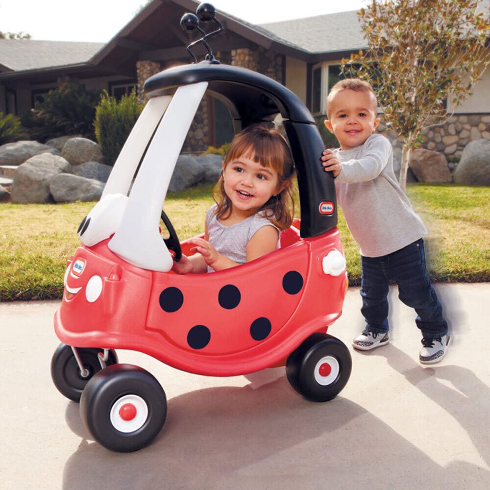 Little Tikes Dino Cozy Coupe Car. Kids Ride-On, Foot to Floor Slider, Mini Vehicle Push Car With Real Working Horn, Clicking Ignition Switch & Petrol Cap. For Ages 18 Months+