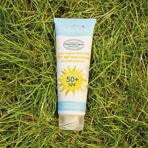 Childs Farm Kids And Baby Sun Lotion Roll-On SPF 50plus Water Resistant UVA And UVB Very High Protection Suitable Dry, Sensitive And Eczema-prone Skin 50ml, White, 1, 85.65 Grams