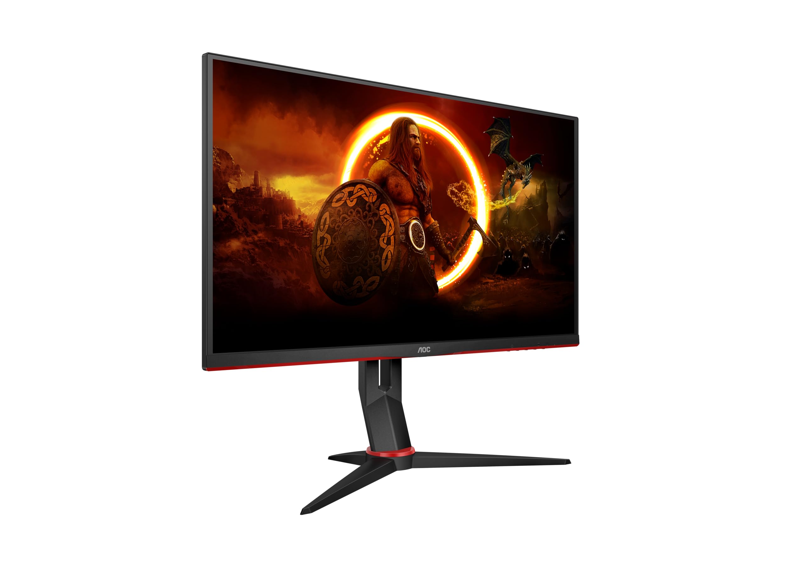 AOC Gaming Q27G2E - 27 INch QHD Monitor, 155Hz, 1ms MPRT, VA, FreeSync Premium, Shadow control, Low Input lag (2560 x 1440 @ 155Hz, 250 cd/m², HDMI 2.0 x 2, DisplayPort 1.2x1)