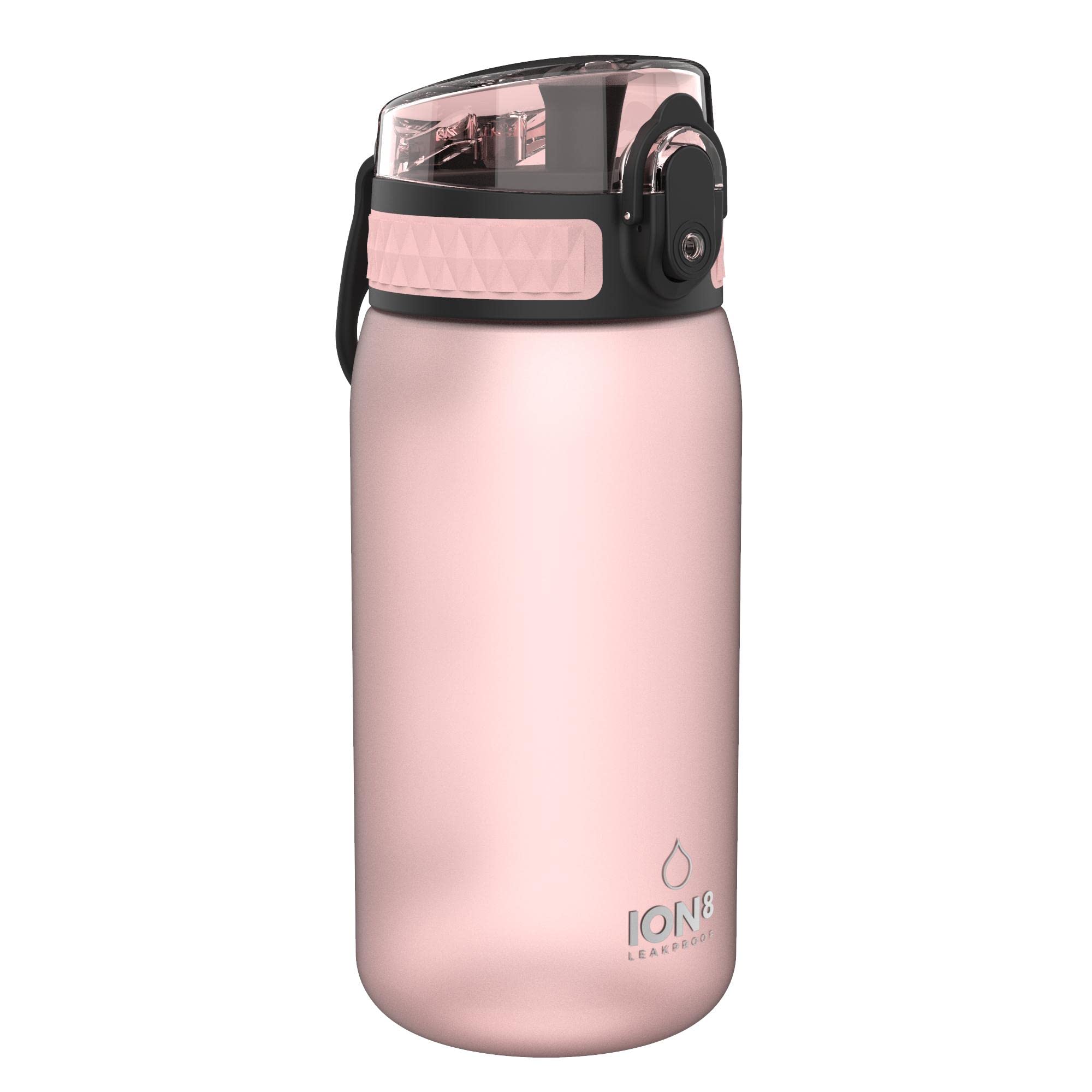 Ion8 Kids Water Bottle (350ml) Leak-proof Drinking Bottle, Triple Lock Lid to Prevent Spills, Easy to Clean & BPA Free, Carry Handle with Full Flip Lid, Ideal for Little Hands & Lunch Boxes