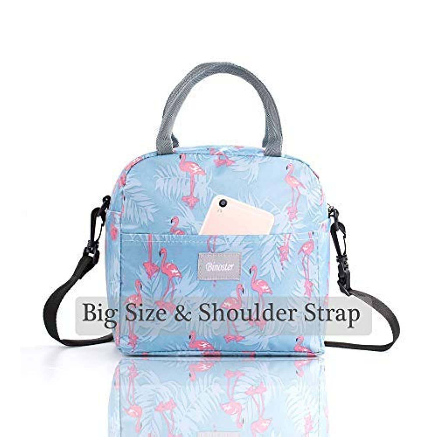 Insulated Lunch Bag Tote Bag for Women Wide Open Insulated Cooler Bag Water-resistant Thermal Leak-Proof Lunch Organizer For Men Girls Outdoor Picnic Work