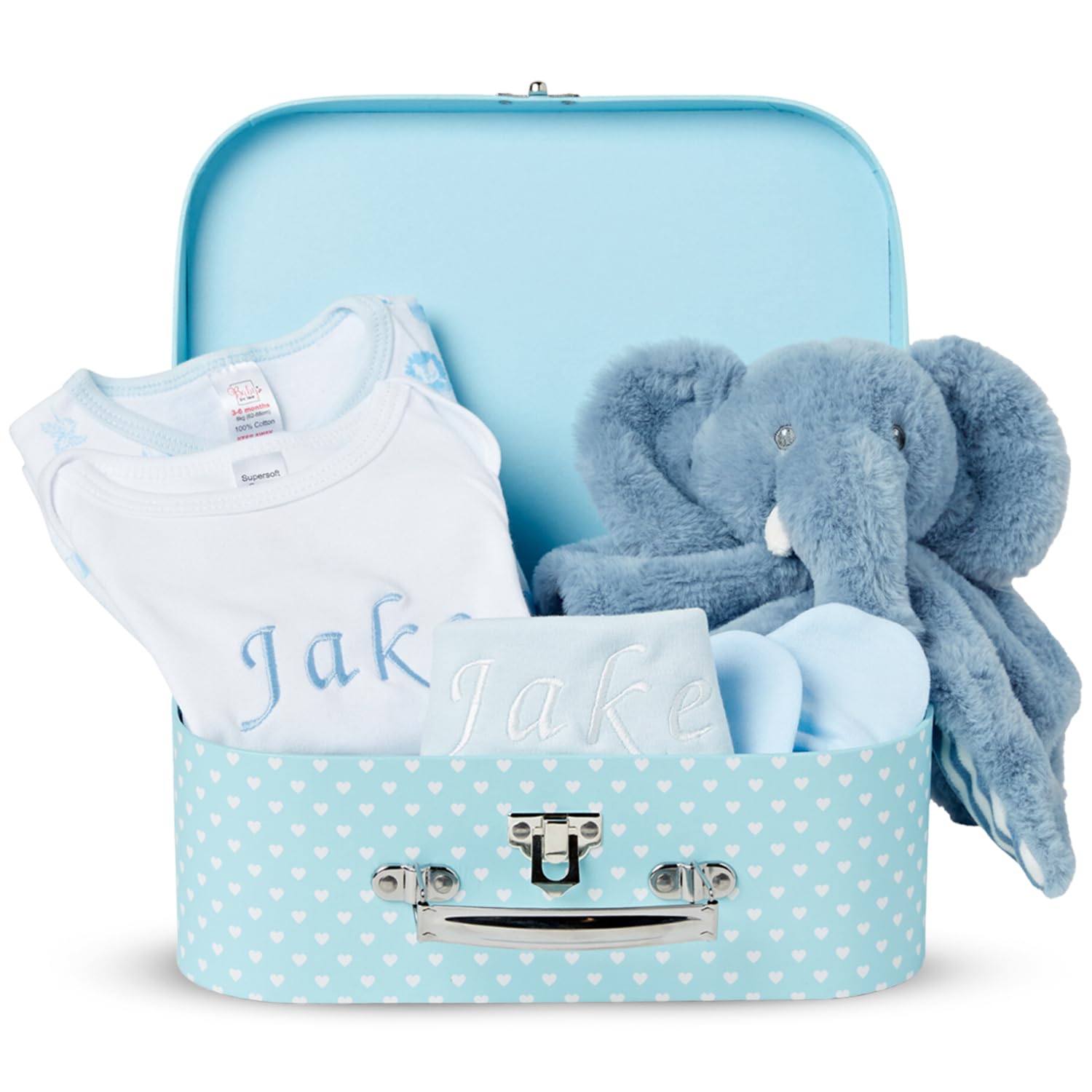 Baby Box Shop - 7 Newborn Baby Girl Gifts Ideal for Christening, Birthdays & Baby Shower Gifts - Includes Baby Essentials for Newborn Girl with Baby Rattle in Cute Keepsake Case, Baby Girl Hamper