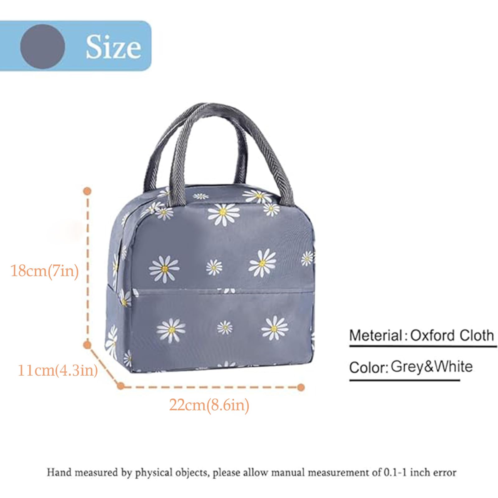 Insulated Lunch Bag Tote Bag for Women Wide Open Insulated Cooler Bag Water-resistant Thermal Leak-Proof Lunch Organizer For Men Girls Outdoor Picnic Work