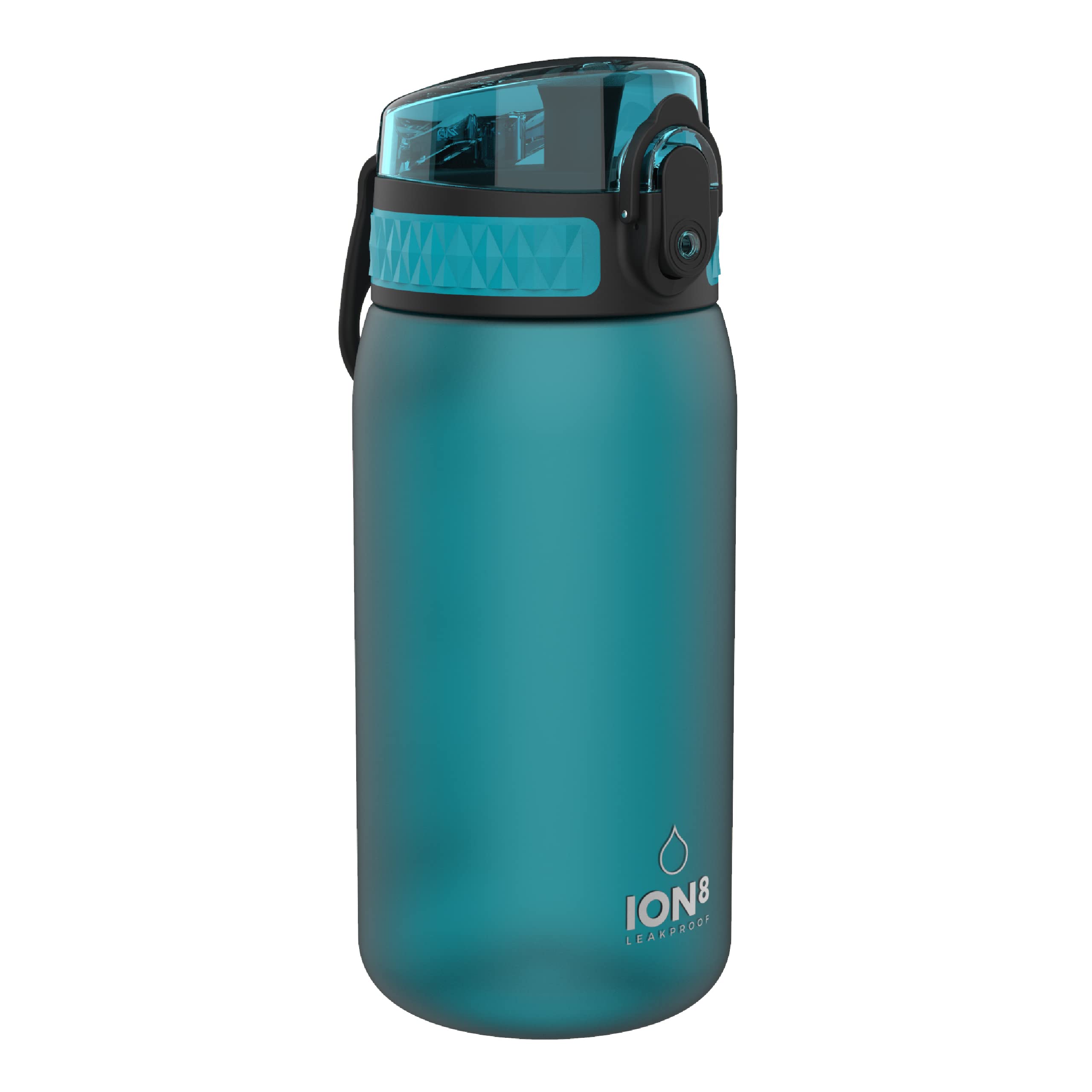 Ion8 Kids Water Bottle (350ml) Leak-proof Drinking Bottle, Triple Lock Lid to Prevent Spills, Easy to Clean & BPA Free, Carry Handle with Full Flip Lid, Ideal for Little Hands & Lunch Boxes